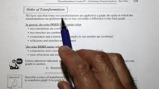 Math 30 1 Transformations Lesson 7 Combining Transformations [upl. by Zacharias]