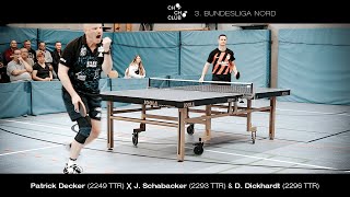 Patrick Decker vs Jens Schabacker amp Dennis Dickhardt 3 Tischtennis Bundesliga Nord 202425 [upl. by Leede]