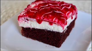 LA CÉLÈBRE RECETTE DU GÂTEAU QUI PLEURE 🍰 EN VERSION FRUIT ROUGE UN DELICE EN BOUCHE 👌 [upl. by Quick]