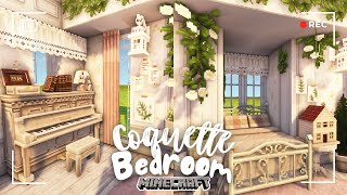 Minecraft 1122 Build  🎀 coquette bedroom  Miniaturia amp Cocricot Mod [upl. by Eniamrehs]