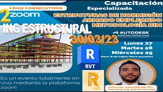 S02ESTRUCTURAS DE HºAº EMPLEANDO METODOLOGÍA BIM ROBOT STRUCTURALREVIT [upl. by Niamrahc]