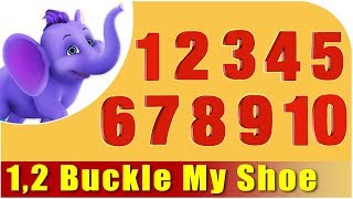 Kids Nursery Rhymes  1 2 Buckle My Shoe [upl. by Eenor]