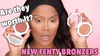 NEW FENTY BEAUTY BRONZER REVIEW  MAKEUPSHAYLA [upl. by Kennan]