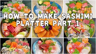 HOW TO MAKE SASHIMI PLATTER PART 1 [upl. by Poul]