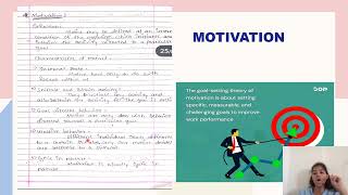 Motivation SHORT NOTE ORGANON [upl. by Rafaelle846]