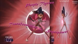 Miraculous LadybugPurple Tigress Transformation amp Superpower English Sub [upl. by Chaim]