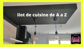 FAIRE UN ILOT ECLAIRAGE CUISINE EN PLACO de A a Z [upl. by Herstein535]