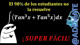 Integral trigonométricacambio de variable integral de tan3xtan5xdx ejemplo 115 shorts [upl. by Sirrot]