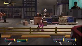 WWE2k24 The Rock And Roman Vs Cody Rhodes and Seth Rollins Street Fight With Hindi Commentary [upl. by Yvette]