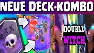 DOUBLE WITCH Graveyard DECK Arena 9  Arena 11 CLASH ROYALE deutsch Hunrizzle [upl. by Nailliw818]