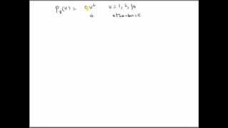 Calculations with probability mass function a simple example [upl. by Dian]