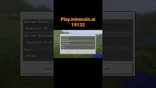 Playminecoinai 19132 Join now in pocket edition version its 115 [upl. by Deeas144]