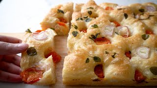 Focaccia Italiana  How to Make the Best Focaccia  No Knead Focaccia Bread  Chichabon [upl. by Okoyk817]