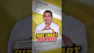 Hire Smart Not Fast 🎯💼  Sidd Ahmed [upl. by Nylimaj]