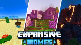 NUEVOS BIOMAS para MINECRAFT BEDROCK 121 ► EXPANSIVE BIOMES ADDON [upl. by Eanar]