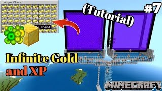 Minecraft Gold Farm 121 Bedrock  Minecraft Piglin Gold  Xp Farm [upl. by Domenic]