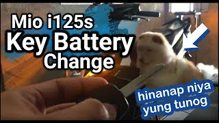 Mio i 125s Key battery change [upl. by Anniahs740]