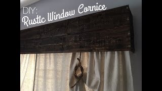 RUSTIC WOOD CORNICE DIY Made from tongue amp groove wood [upl. by Remmos291]