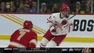 BU71 CELEBRINI is 17year old ‐ Denver vs Boston U 2024 NCAA Mens Frozen Four semifinal [upl. by Carley]