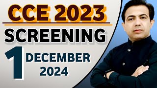 The SPSC Has Announced CCE 2023 Screening Test  CCE Screening Date  By Muhammad Akram Khoso [upl. by Culliton740]