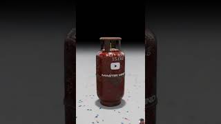 Lpg cylinder blast experiment 3danimition science 3dnimation scienceexperiment [upl. by Tolkan]