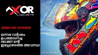 Axor helmet review in malayalamb after 33000 km ride  axor xbhp user review r15v3 axorhelmets [upl. by Anilehcim]