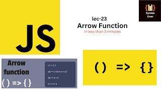 You Wont Believe How EASY It Is to Master JavaScript Arrow Functions [upl. by Towrey]