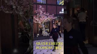 Silver Cherry Blossom tree Cây hoa Anh Đào làm bằng kim loại silver [upl. by Breskin]