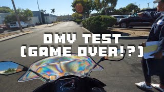 Motorcycle DMV ON THE ROAD TEST on Ninja 500 SE [upl. by Gibbeon]