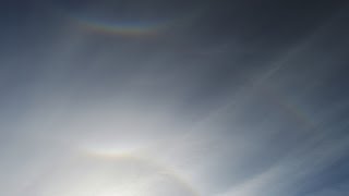 RARE Time Lapse footage Circumzenithal Tangent Supralateral Arc Halo Sunrise [upl. by Essirehc471]