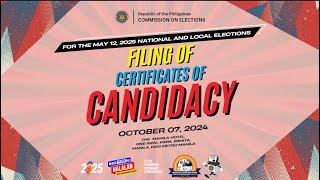 Filing of Certificates of Candidacy [upl. by Ahsieym]