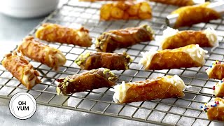 Professional Baker Teaches You How To Make CANNOLI [upl. by Anay]