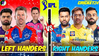 LEFT  HANDERS VS RIGHT  HANDERS🔥IPL Edition  MSDVK AND RS in one Team🔥🔥🔥  Cricket 24  PS5 [upl. by Rendrag]