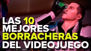 Las 10 MEJORES BORRACHERAS del videojuego [upl. by Alleacim391]