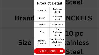 HENCKELS Clad Impulse 10pc 3Ply Stainless Steel Pots and Pans Set productreview viral shorts [upl. by Gone]