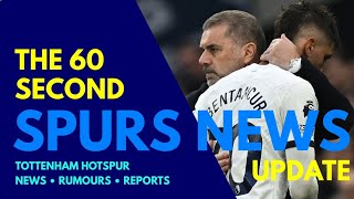 THE 60 SECOND SPURS NEWS UPDATE Injury Update Bentancur Sarr Sessegnon Richarlison and Solomon [upl. by Aleihs]