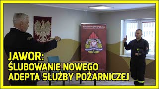 Jawor Ślubowanie nowego strażaka [upl. by Anneis]