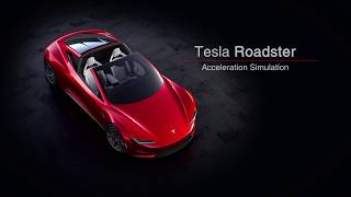 Tesla Roadster  Acceleration Simulation [upl. by Dranoc122]