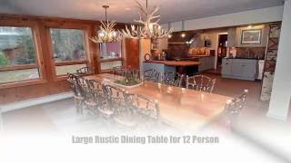 9 Best Large Dining Table Ideas for 12 Person  Tablespedia [upl. by Nairad]