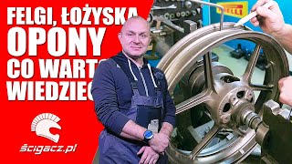 Koła w motocyklu Opony felgi i łożyska Co warto wiedzieć Lucky ekspert serwisu kół motocyklowych [upl. by Zaneta]