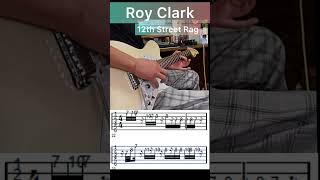 【TAB】Roy Clark 12th Street Rag 速弾き guitar [upl. by Adanama]