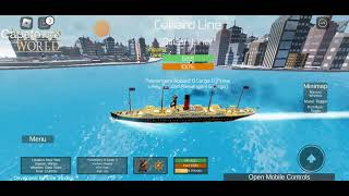 RMS Titanic Sinking Moonless Night Tiny Sailors World Roblox Game With Music By Captain Johnny [upl. by Ahsel]