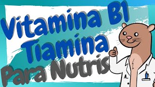 ¿Qué es la vitamina B1  Tiamina en Nutrición [upl. by Ettelloc]