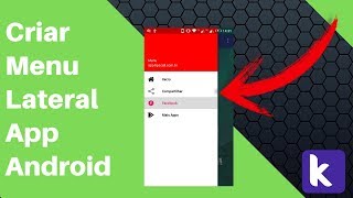 Criar Aplicativo GRÁTIS  Menu Lateral profissional Sidebar Kodular [upl. by Betthezul177]