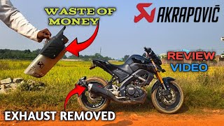 Removing akrapovic R1M edition exhaust  aftermarket exhaust cons pros  Marxx [upl. by Amaleta]