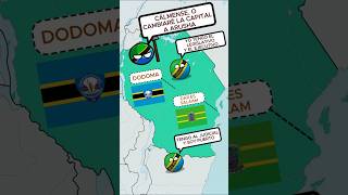 PAÍSES con DOS CAPITALES en ÁFRICA 🇹🇿 🇧🇯 🇪🇭 shorts cartocurioso countryballs curiosidades [upl. by Enitnelav]