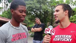 WKU MBB G Jordan Brangers Interviews G Lamonte Bearden 8917 [upl. by Yllek]