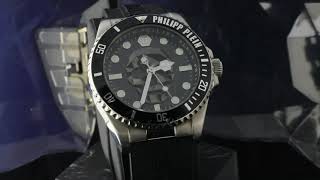 PHILIPP PLEIN  RELÓGIO DA MARCA MAIS HYPADA DO MOMENTO MODELO KULL DIVER PWOAA0122  44MM [upl. by Ayenat]