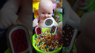 Satisfying With Unboxing cream cream Ice cream kitchen set toys ASMR video [upl. by Anauqahs]