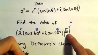 DeMoivres Theorem Raising a Complex Number to a Power Ex 1 [upl. by Walworth]